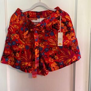 NWT C & C California shorts. Linen/Rayon Blend. Sized 6 & 14. available.